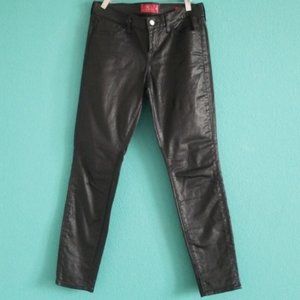 {Lucky Brand} Charlie Skinny Black Shiny Jeans